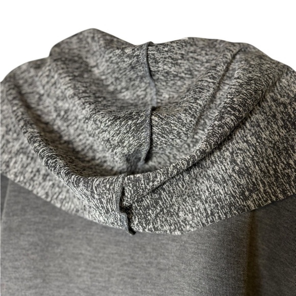 Lane Bryant Plus Gray Sleeveless Open Knit Sweater Vest Duster Hooded 26/28 - Picture 9 of 14